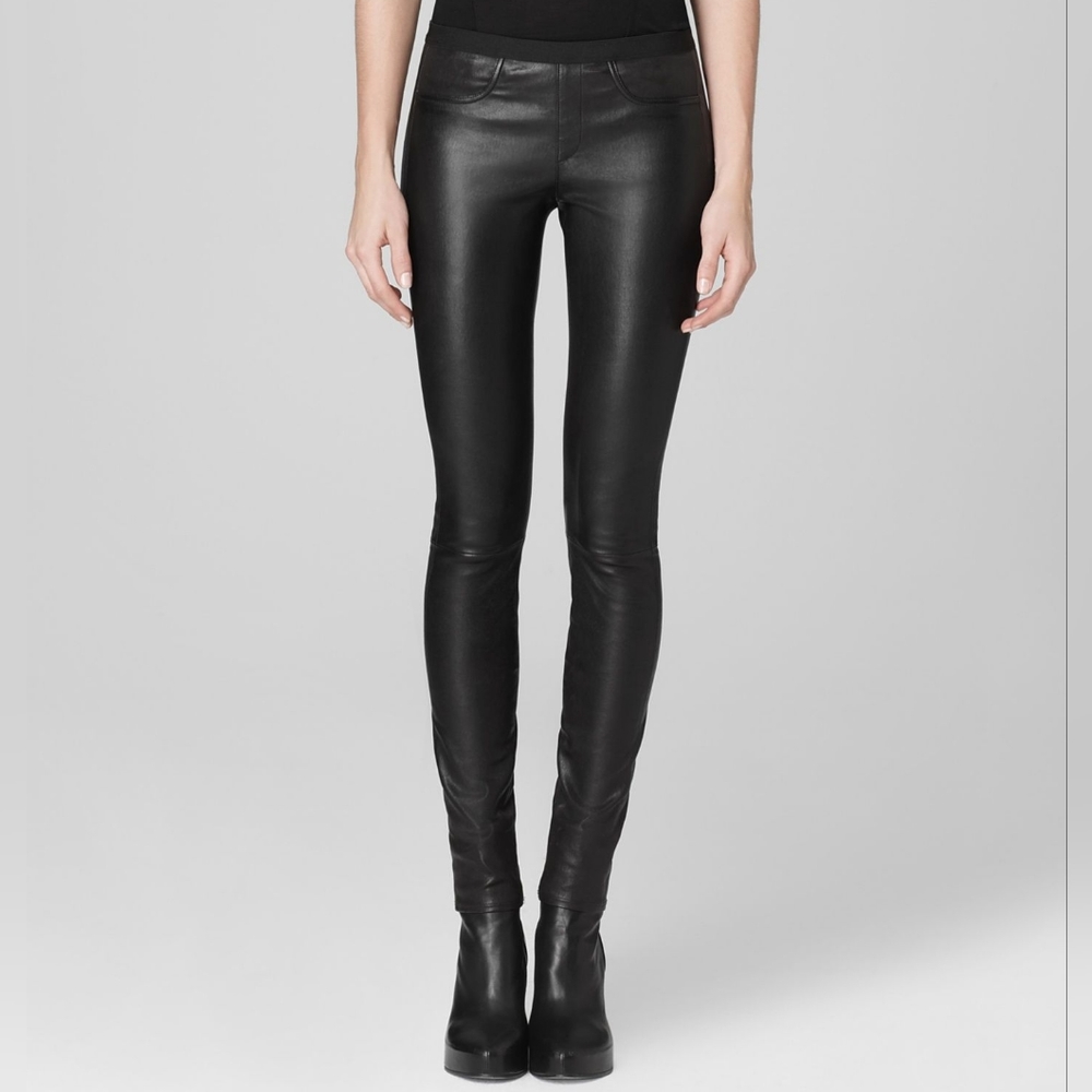 Helmut Lang Stretch Skinny Leather Pants